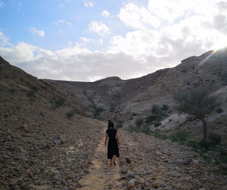 walking in the desert