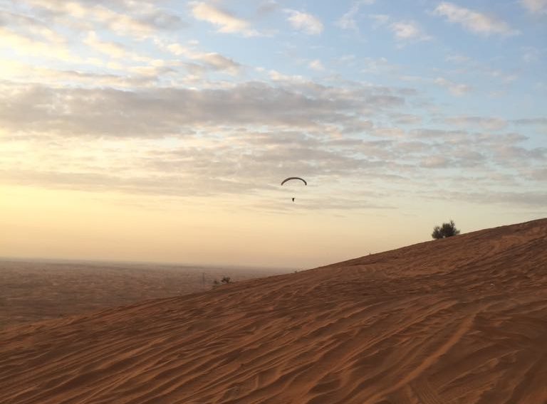 desert paragliding