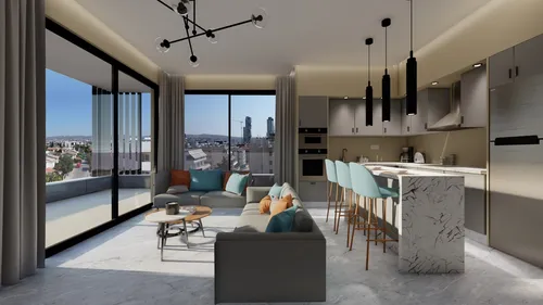 2 Bedrooms Penthouse in Yermasoyia