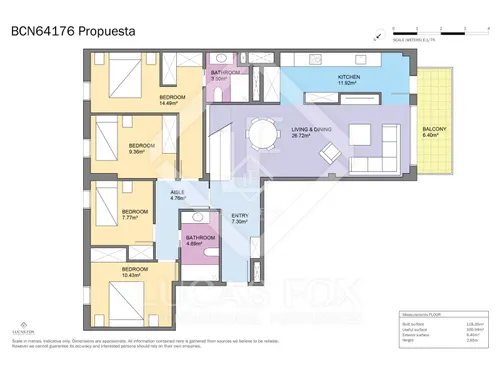 4 Bedrooms Apartment in Espronceda