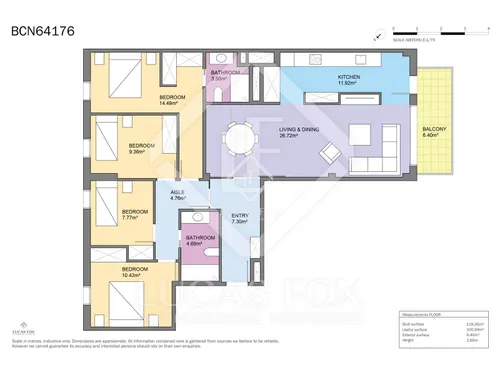 4 Bedrooms Apartment in Espronceda