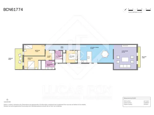 3 Bedrooms Apartment in Enric Granados