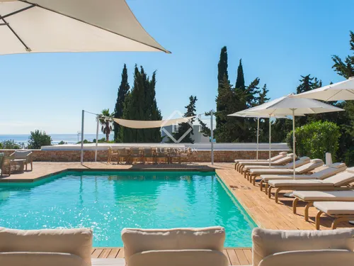 6-bedroom sea view villa for renovation in Sa Caleta, Ibiza