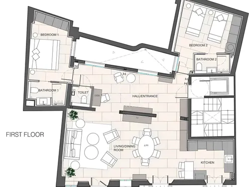 2 Bedrooms Apartment in carrer d'en Morei