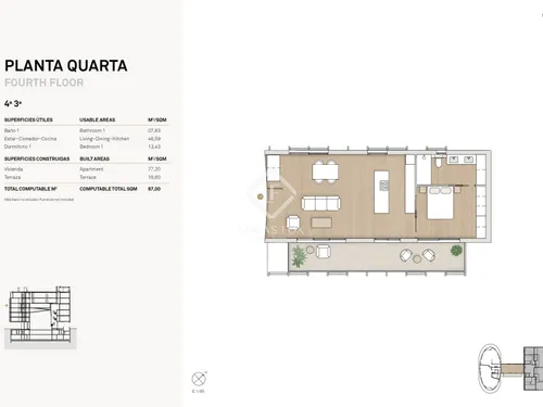 1 Bedroom Apartment in Joan Miró