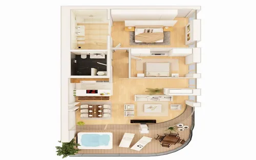 2 Bedrooms Apartment in Dukley Gardens