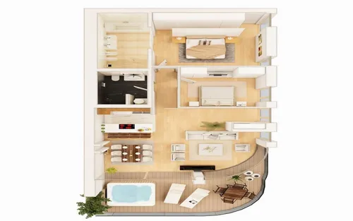 2 Bedrooms Apartment in Dukley Gardens