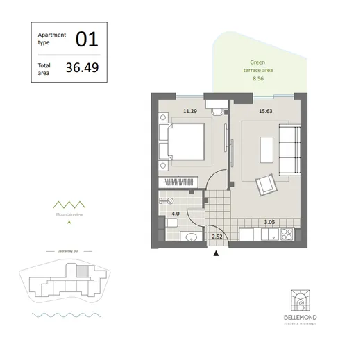 1 Bedroom Apartment in Becici