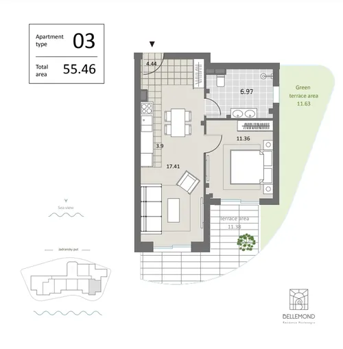 1 Bedroom Apartment in Becici