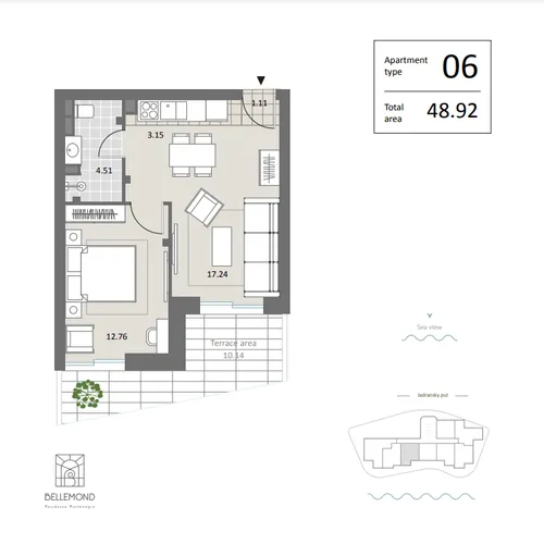 1 Bedroom Apartment in Becici