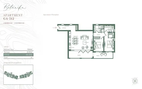 2 Bedrooms Apartment in Lustica