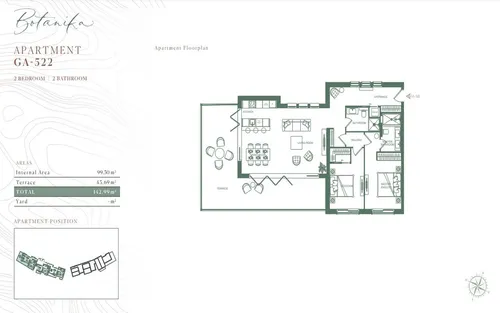 2 Bedrooms Apartment in Lustica