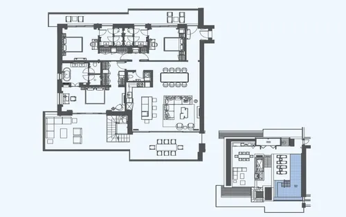 3 Bedrooms Penthouse in Porto Montenegro