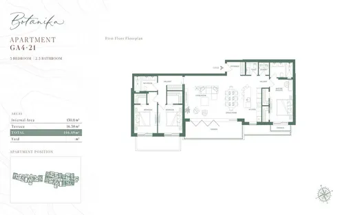 3 Bedrooms Apartment in Lustica