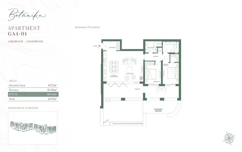 2 Bedrooms Apartment in Lustica