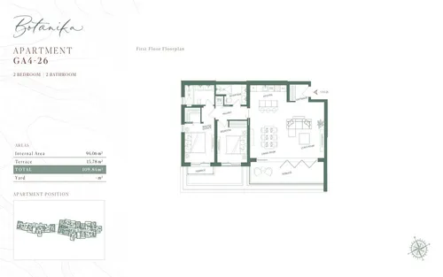 2 Bedrooms Apartment in Lustica