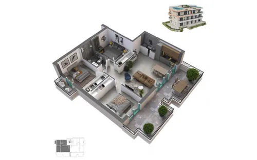 3 Bedrooms Penthouse in Dobrota