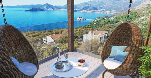 Two Sea-View Villas with Pools in Budva Riviera