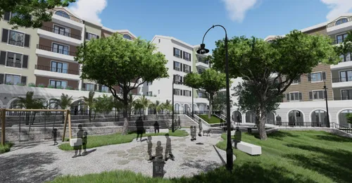 Modern one-bedroom apartments in the AMALTHEA complex