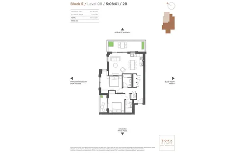 2 Bedrooms Apartment in Porto Montenegro