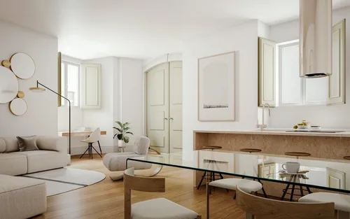 One-Bedroom Duplex Apartment with Balcony for Sale in Beato, Lisbon