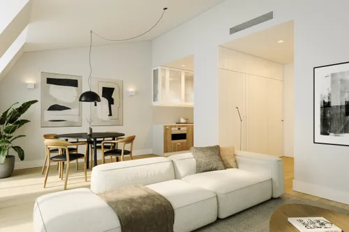 Charming two-bedroom apartment with balcony near Marquês de Pombal, Lisbon