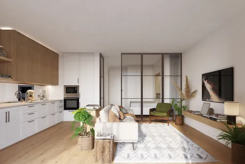 One bedroom apartment with balcony