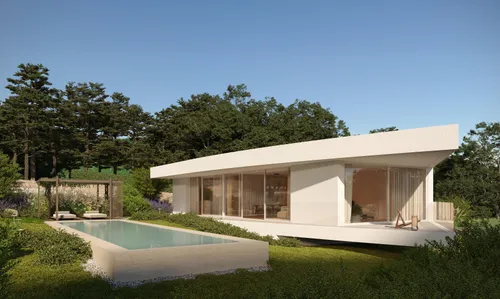 Plot with PIP for a T4 villa with pool and garden in Praia Grande